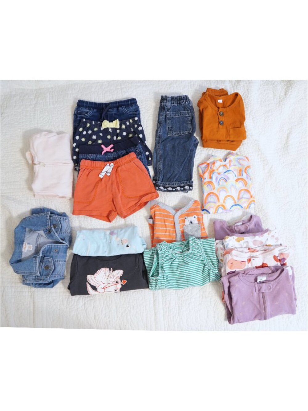 6-12M LOT Tops Bottoms Jackets Pajamas Swimsuit Cat & Jack Carter's Gerber